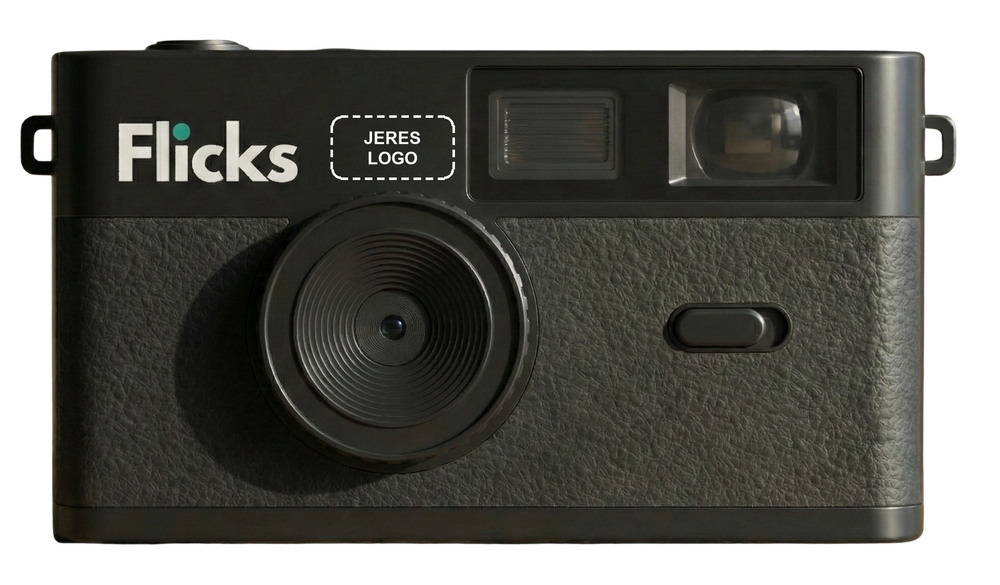 Flicks Original med plats för er logga bredvid Flicks-loggan