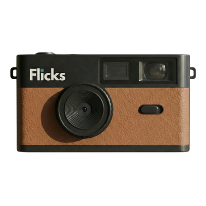 Flicks Retro engangskamera markedsføringsgrafik