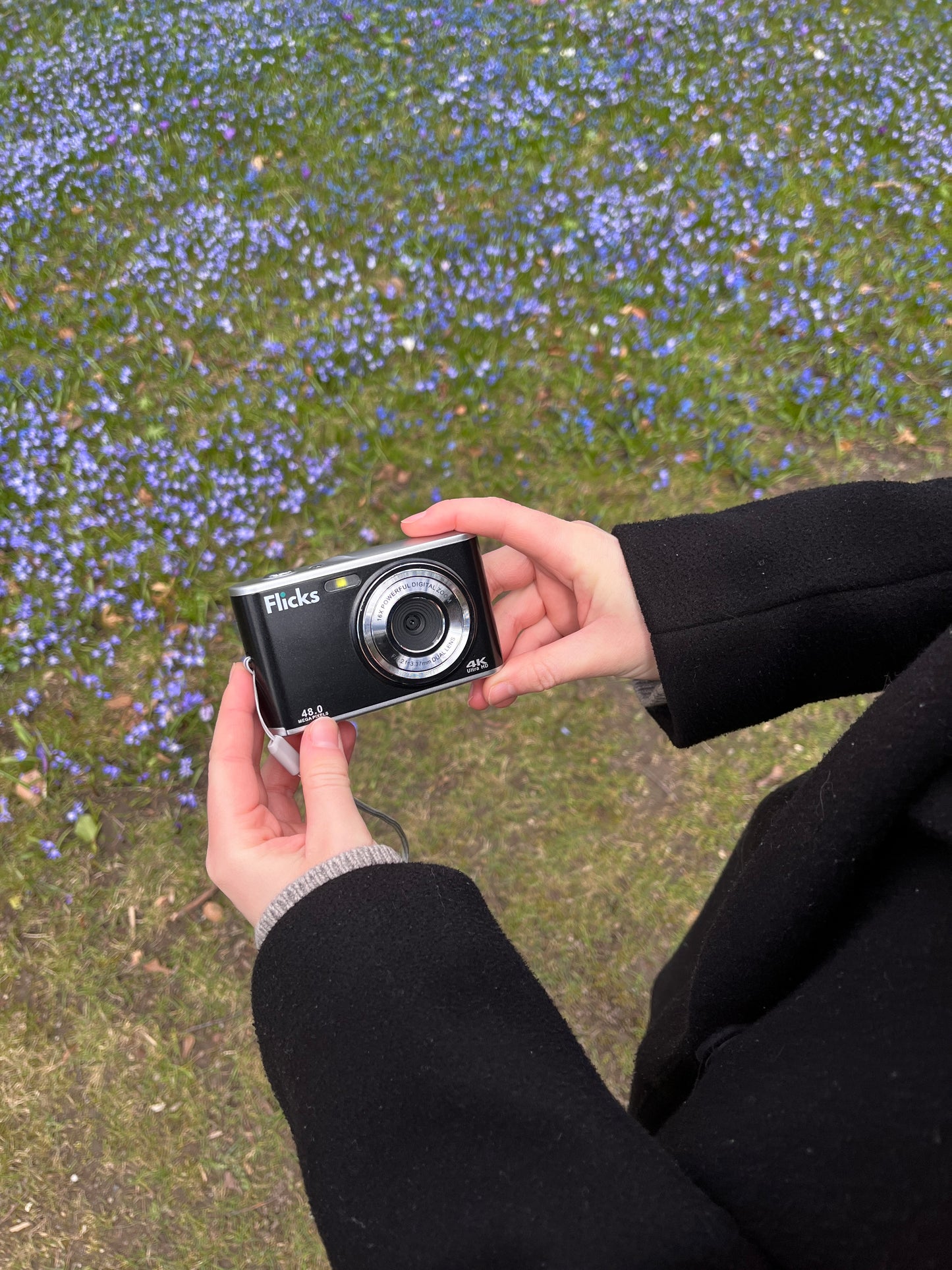 Flicks Digital kamera brugt til selfies og vlogs